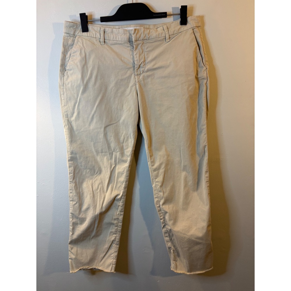 Frank & Eileen Wicklow Khaki Tapered Pants 14 Cropped